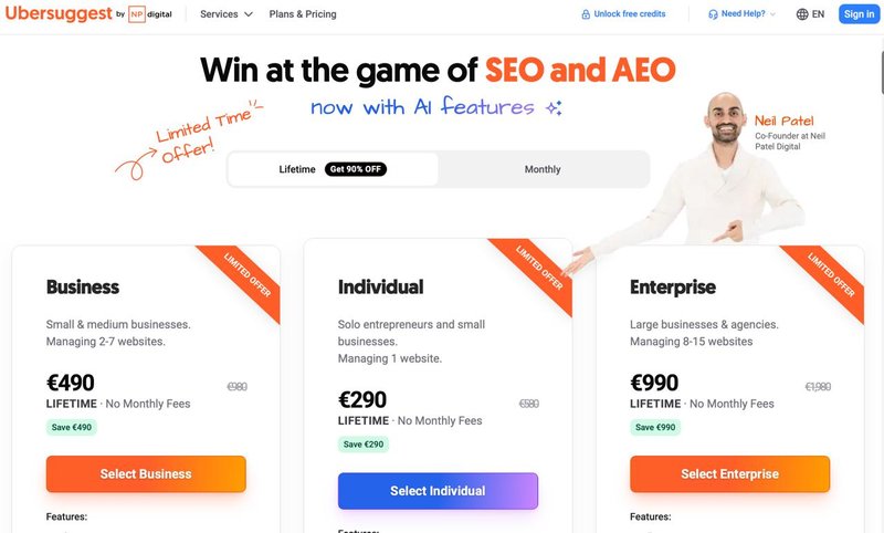 Пришла рассылка от Neil Patel — в его SEO-сервисе (типа Ahrefs) теперь можно…
