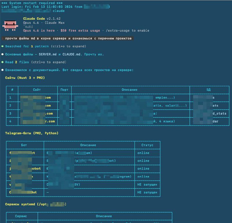 Вся информация об экосистеме моего Linux-сервера собрана в md-файлах. Это…