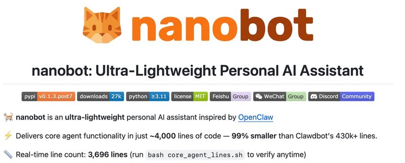 nanobot — OpenClaw на минималках